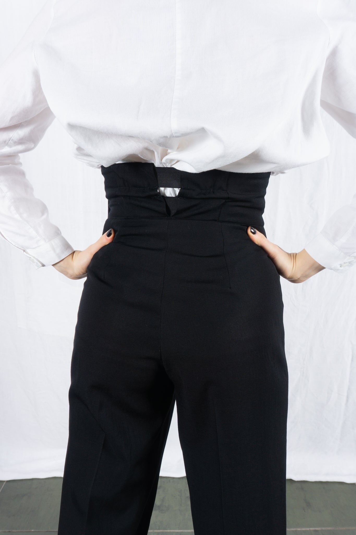 Comme des Garçons A/W 1988 office pants – back view | Recente Studio