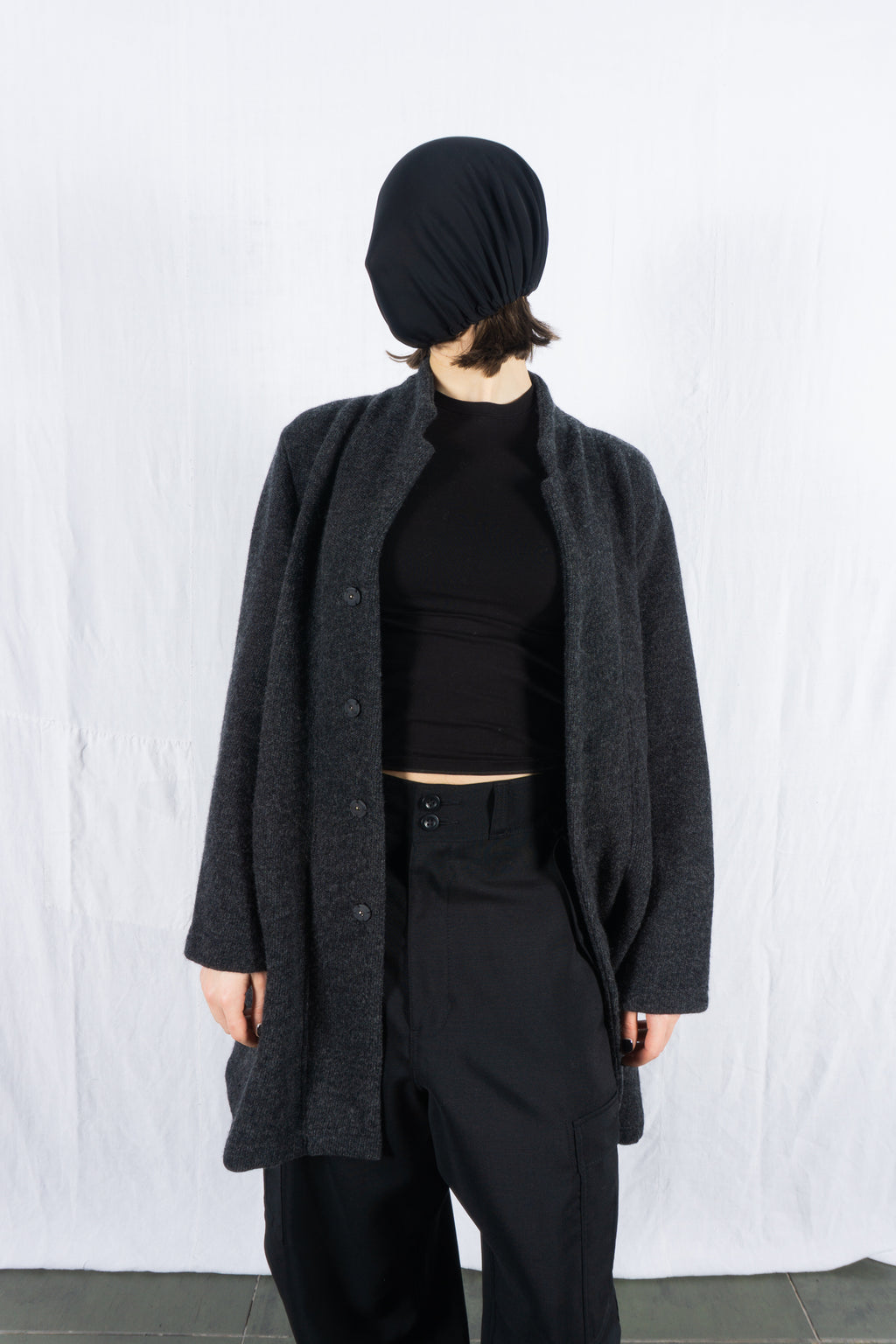 Plantation 2010s wool coat – back view | Recente Studio
