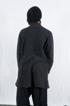 Plantation 2010s wool coat – collar detail | Recente Studio