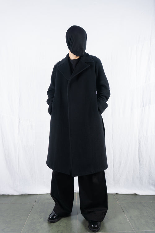 Masakï Matsushïma Couturier 2000s wool cashmere overcoat – front view | Recente Studio