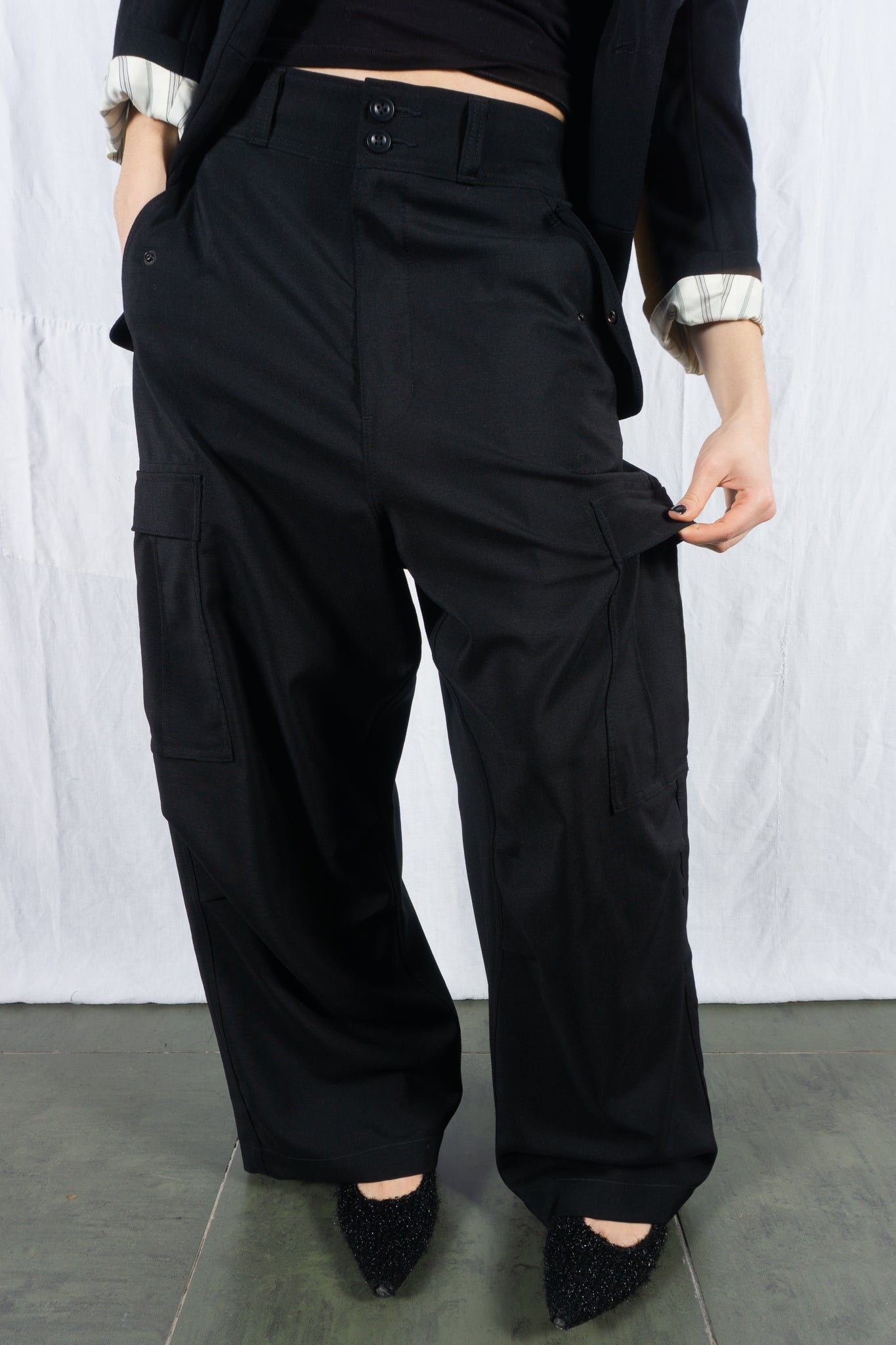 Junya Watanabe S/S 2024 cargo pants – front view | Recente Studio
