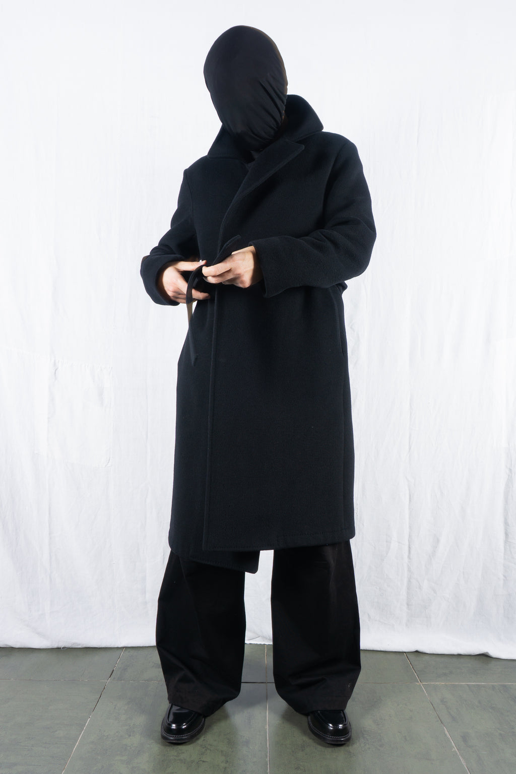 Masakï Matsushïma Couturier 2000s wool cashmere overcoat – open front | Recente Studio