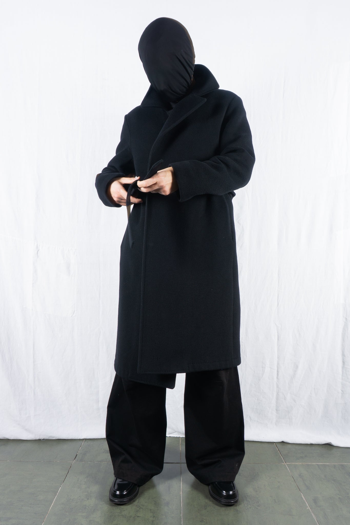 Masakï Matsushïma Couturier 2000s wool cashmere overcoat – open front | Recente Studio