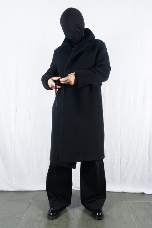 Masakï Matsushïma Couturier 2000s wool cashmere overcoat – open front | Recente Studio