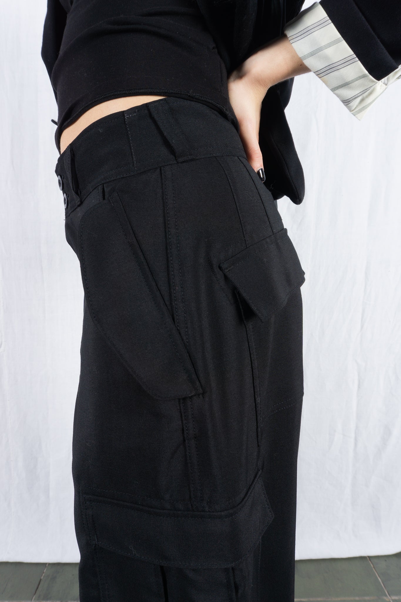 Junya Watanabe S/S 2024 cargo pants – side view | Recente Studio