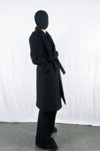 Masakï Matsushïma Couturier 2000s wool cashmere overcoat – collar detail | Recente Studio