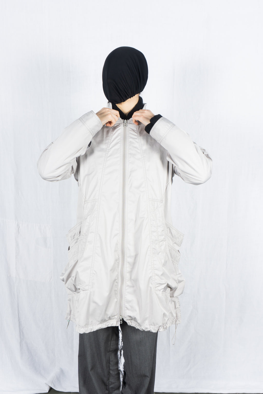 Issey Miyake A/W 2012 technical coat – collar detail | Recente Studio
