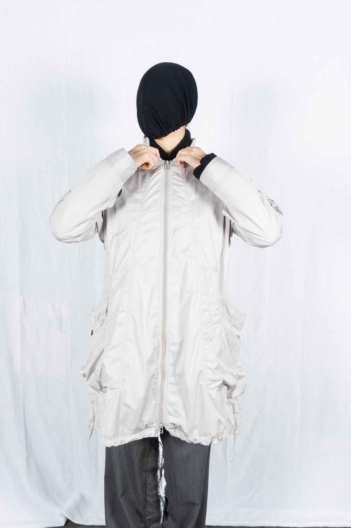 Issey Miyake A/W 2012 technical coat – collar detail | Recente Studio
