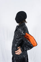 BLACK Comme des Garçons SS21 patches jacket – back view | Recente Studio