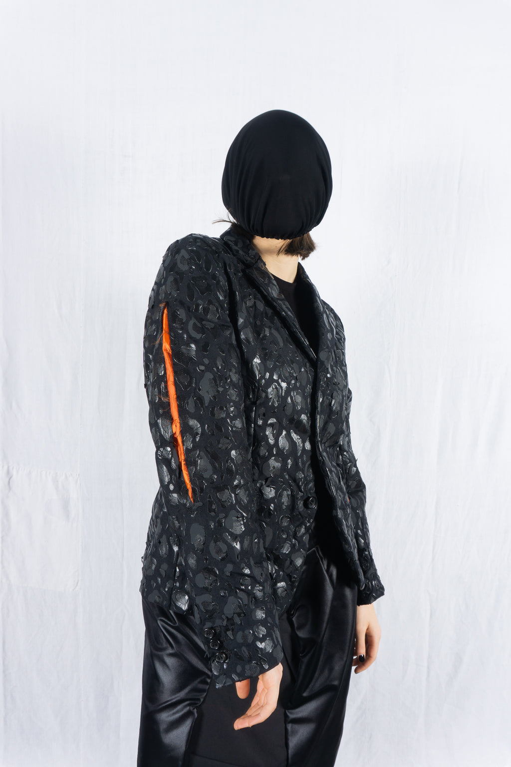 BLACK Comme des Garçons S/S 2021 patches jacket – patch detail | Recente Studio