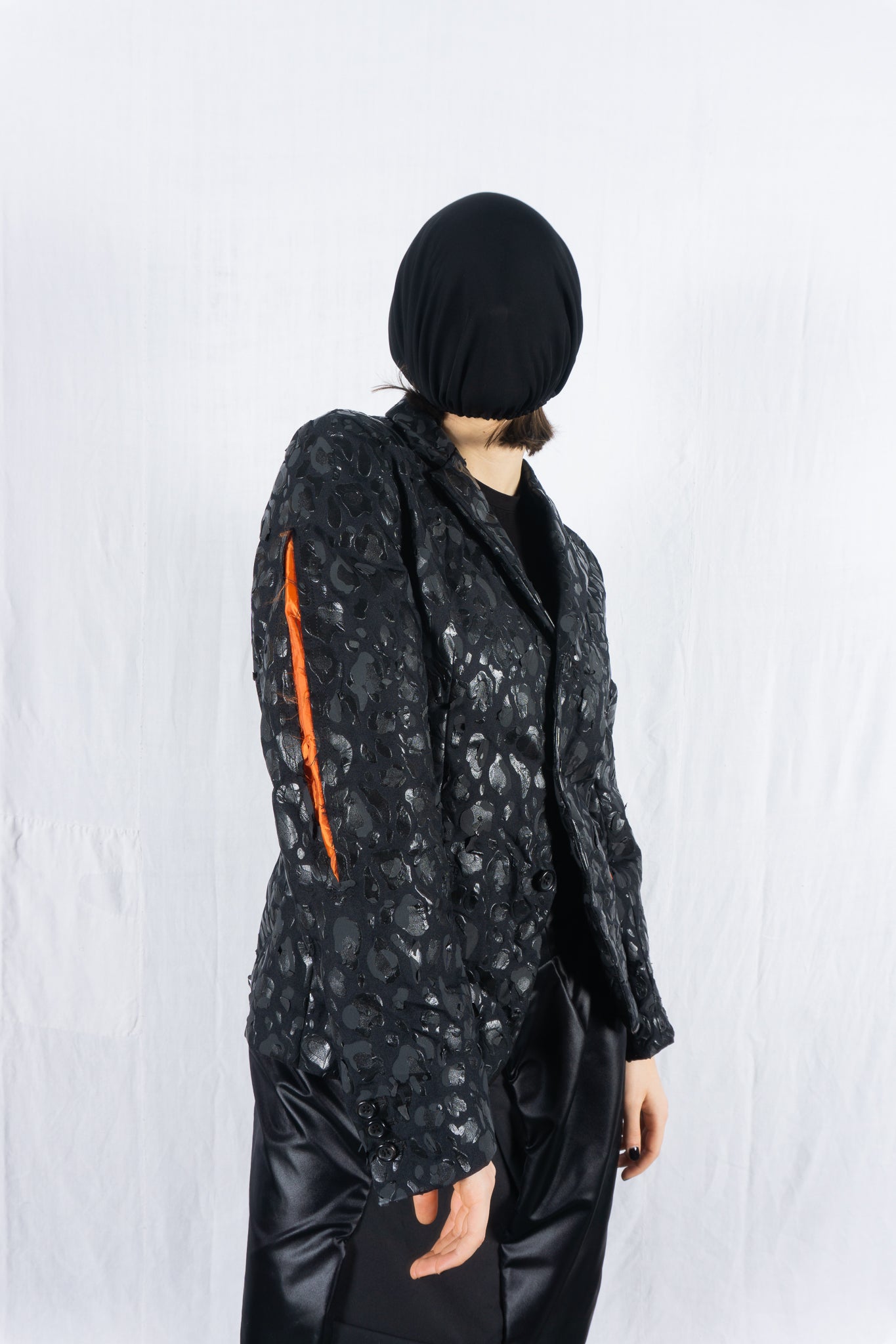 BLACK Comme des Garçons S/S 2021 patches jacket – patch detail | Recente Studio