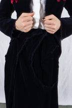 Comme des Garçons S/S 2004 deconstructed velvet suit – open jacket | Recente Studio