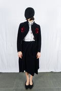 Comme des Garçons S/S 2004 deconstructed velvet suit – front view | Recente Studio