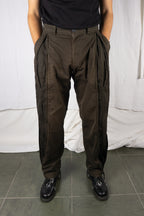 Issey Miyake Men AW99 parachute pants green – back view | Recente Studio