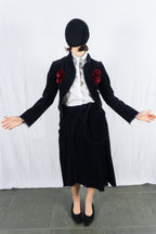 Comme des Garçons S/S 2004 deconstructed velvet suit – back view | Recente Studio