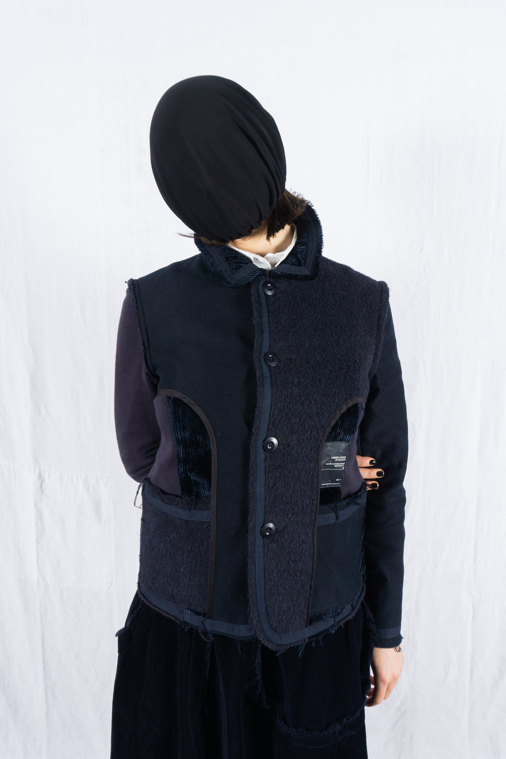 Undercover A/W 2000 Melting Pot deconstructed jacket – front view | Recente Studio