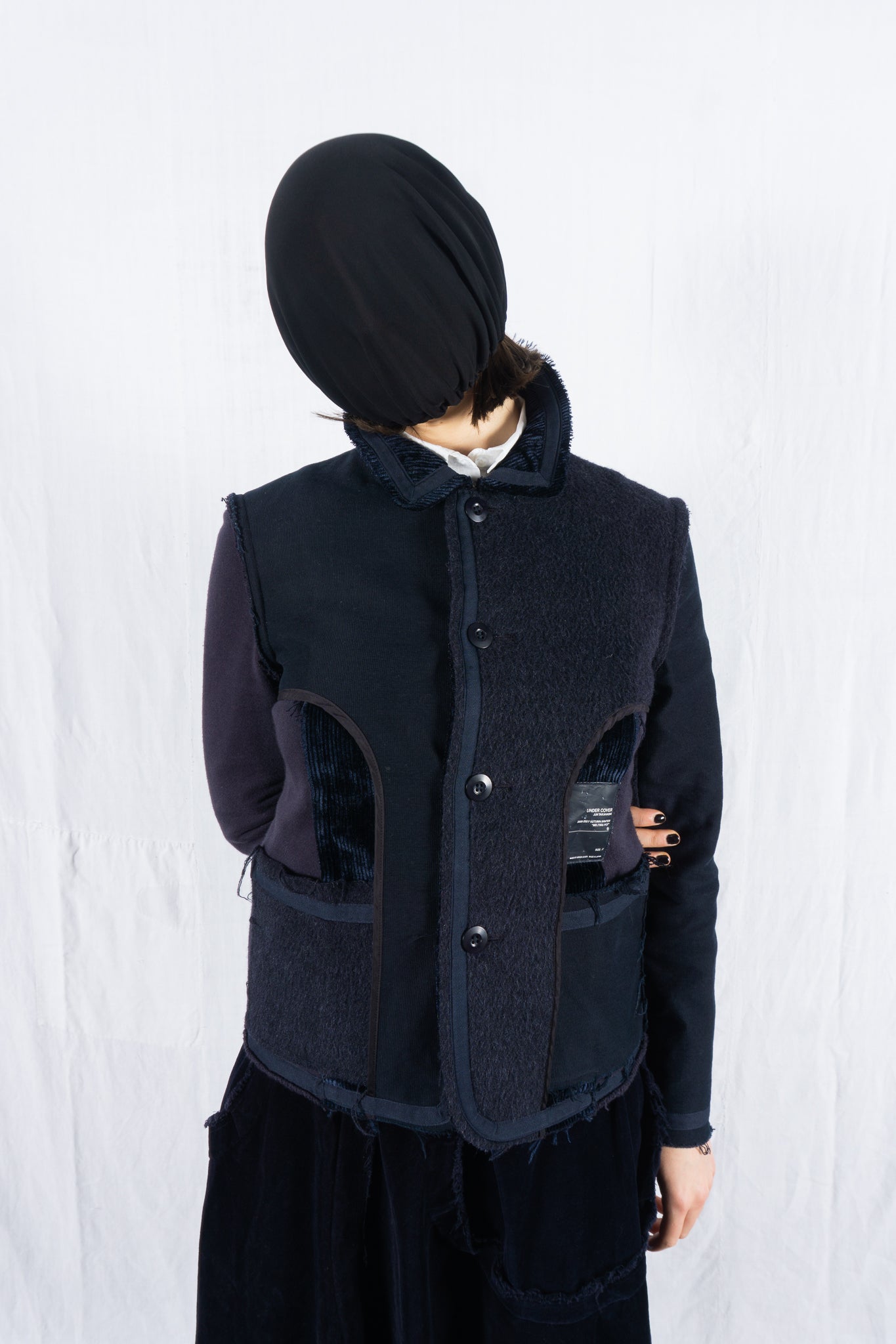 Undercover A/W 2000 Melting Pot deconstructed jacket – front view | Recente Studio