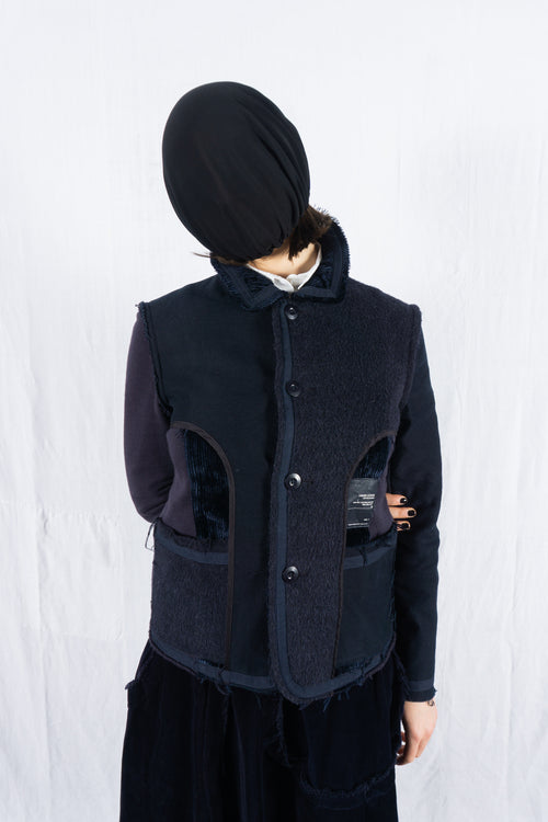 Undercover A/W 2000 Melting Pot deconstructed jacket – front view | Recente Studio