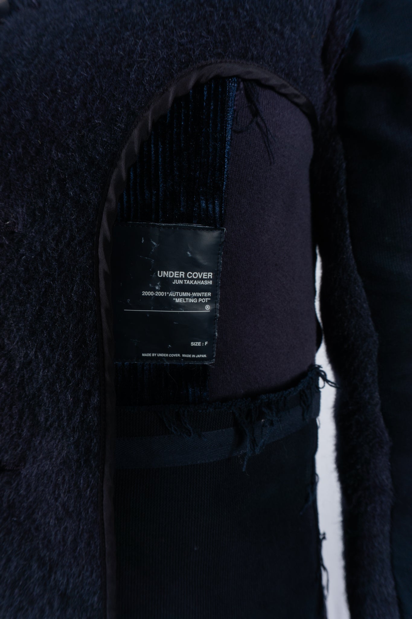 Undercover AW00 Melting Pot deconstructed jacket – open front | Recente Studio