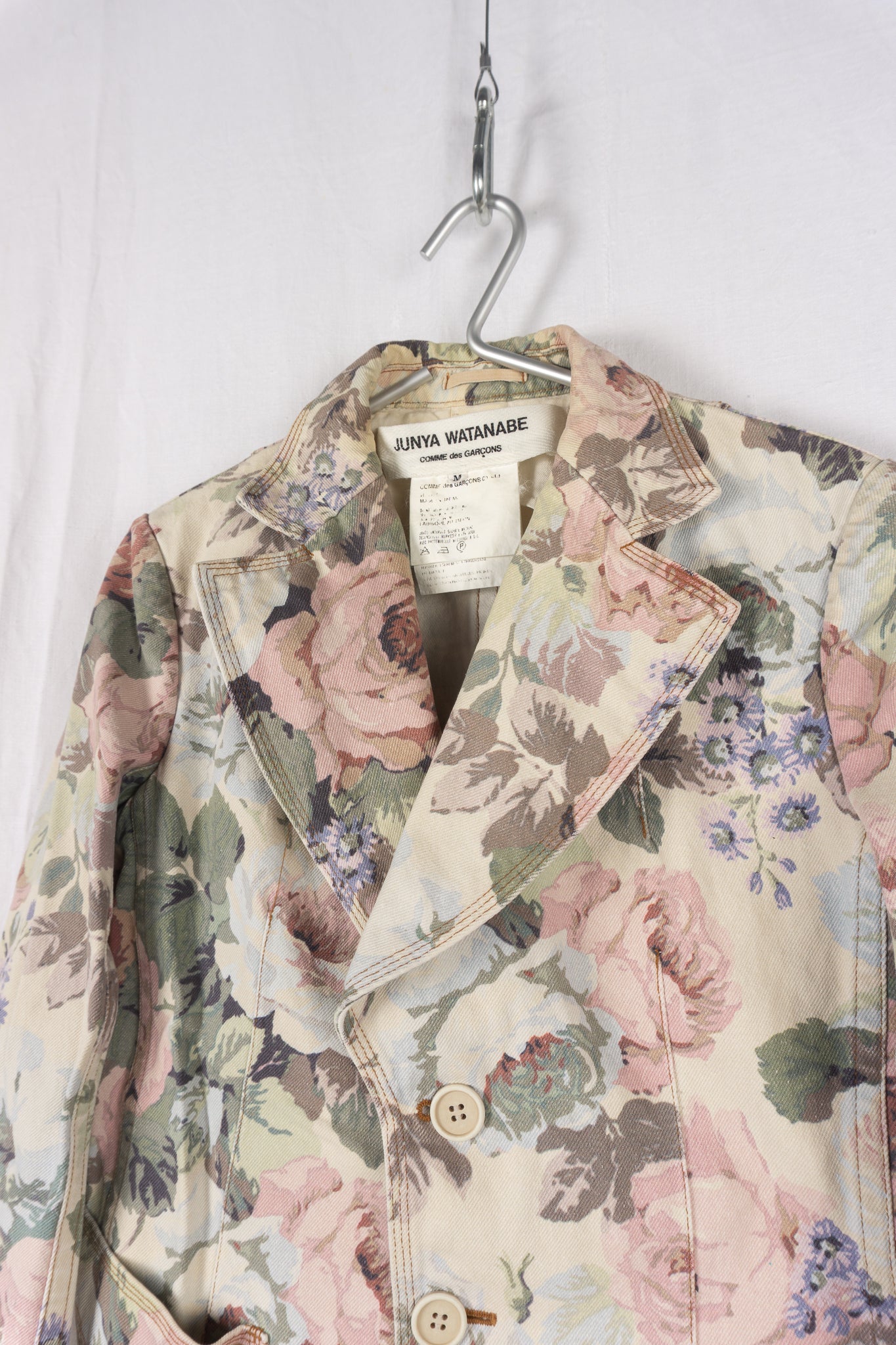 Junya Watanabe S/S 2002 floral jacket – side view | Recente Studio