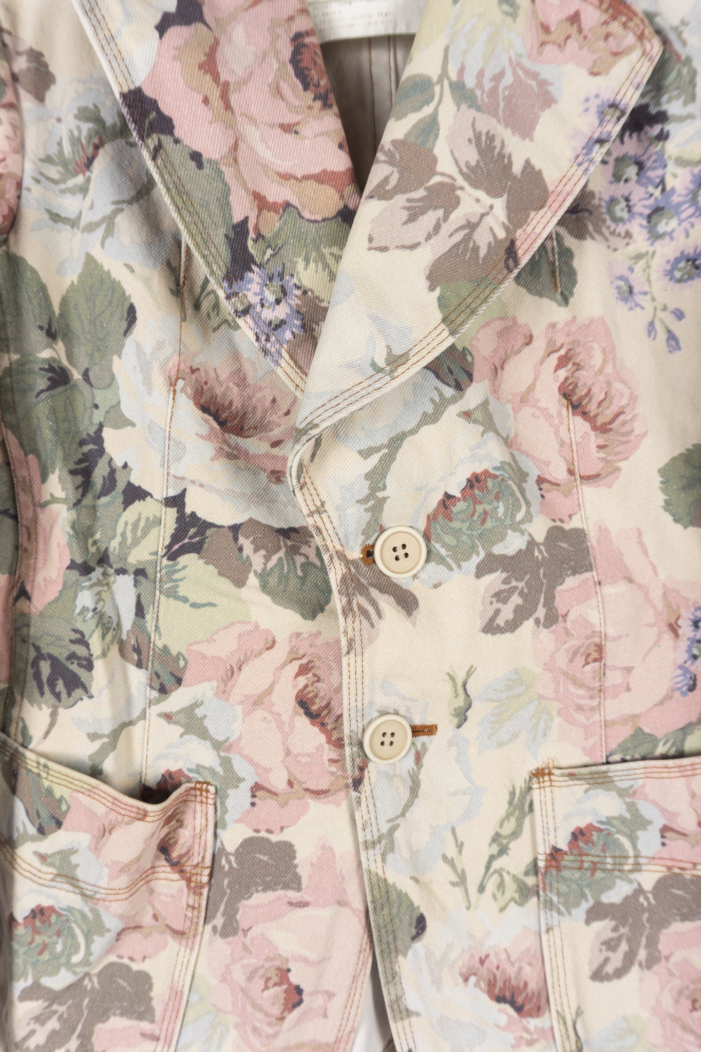Junya Watanabe SS02 floral jacket – back view | Recente Studio