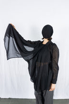 Yohji Yamamoto S/S 1996 sheer blouse – sleeve detail | Recente Studio