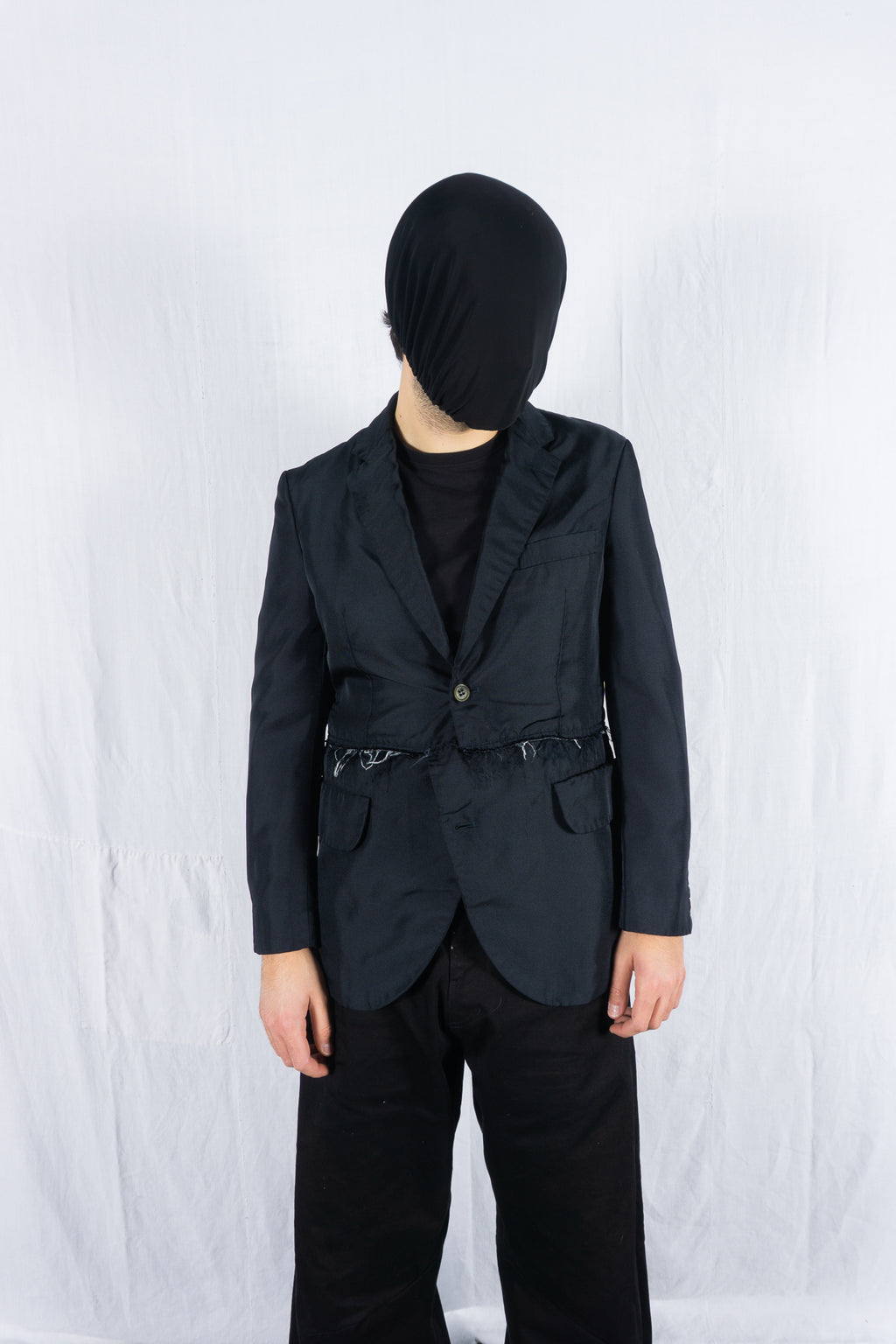 Comme des Garçons Homme Deux S/S 2020 deconstructed jacket – front view | Recente Studio