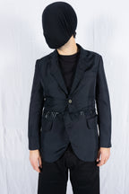 Comme des Garçons Homme Deux SS20 deconstructed jacket – side view | Recente Studio