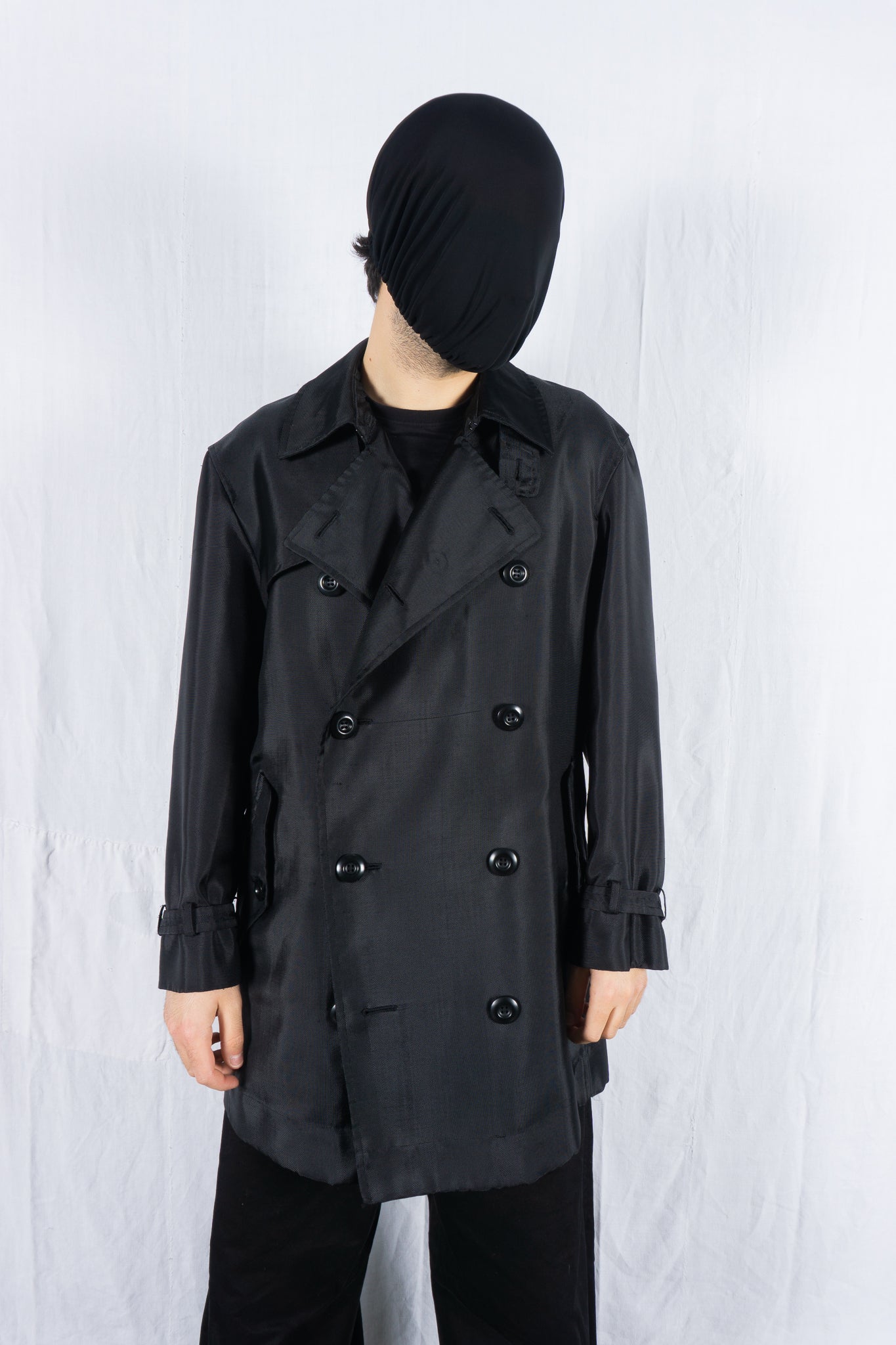 Issey Miyake Men AW97 trench coat – open front | Recente Studio