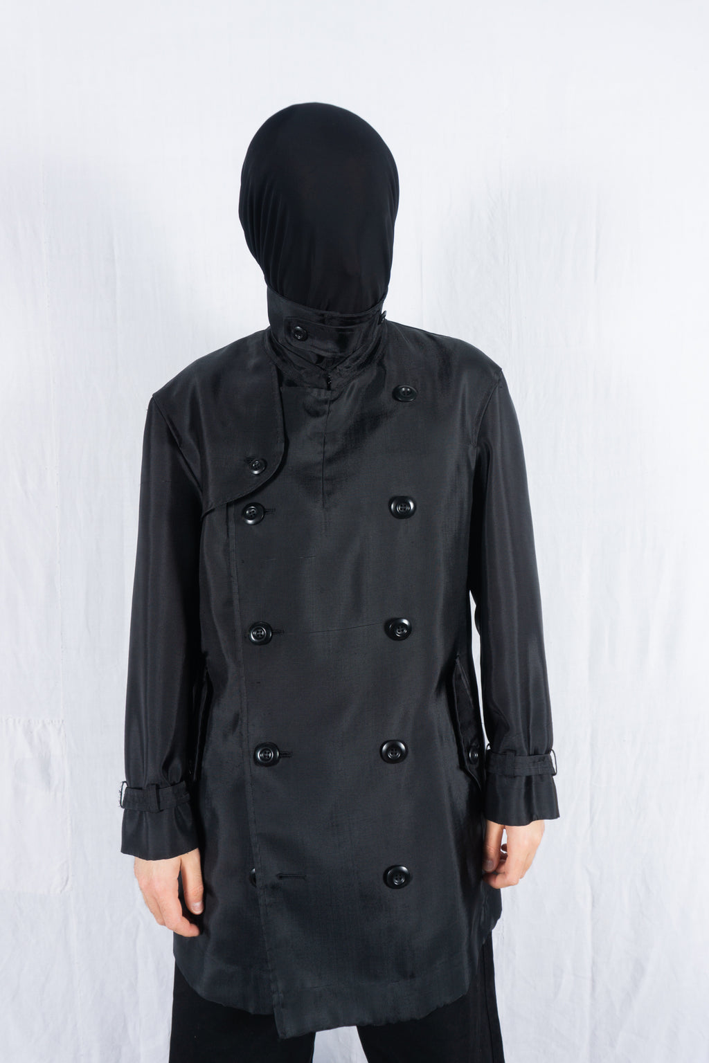 Issey Miyake Men A/W 1997 trench coat – back view | Recente Studio
