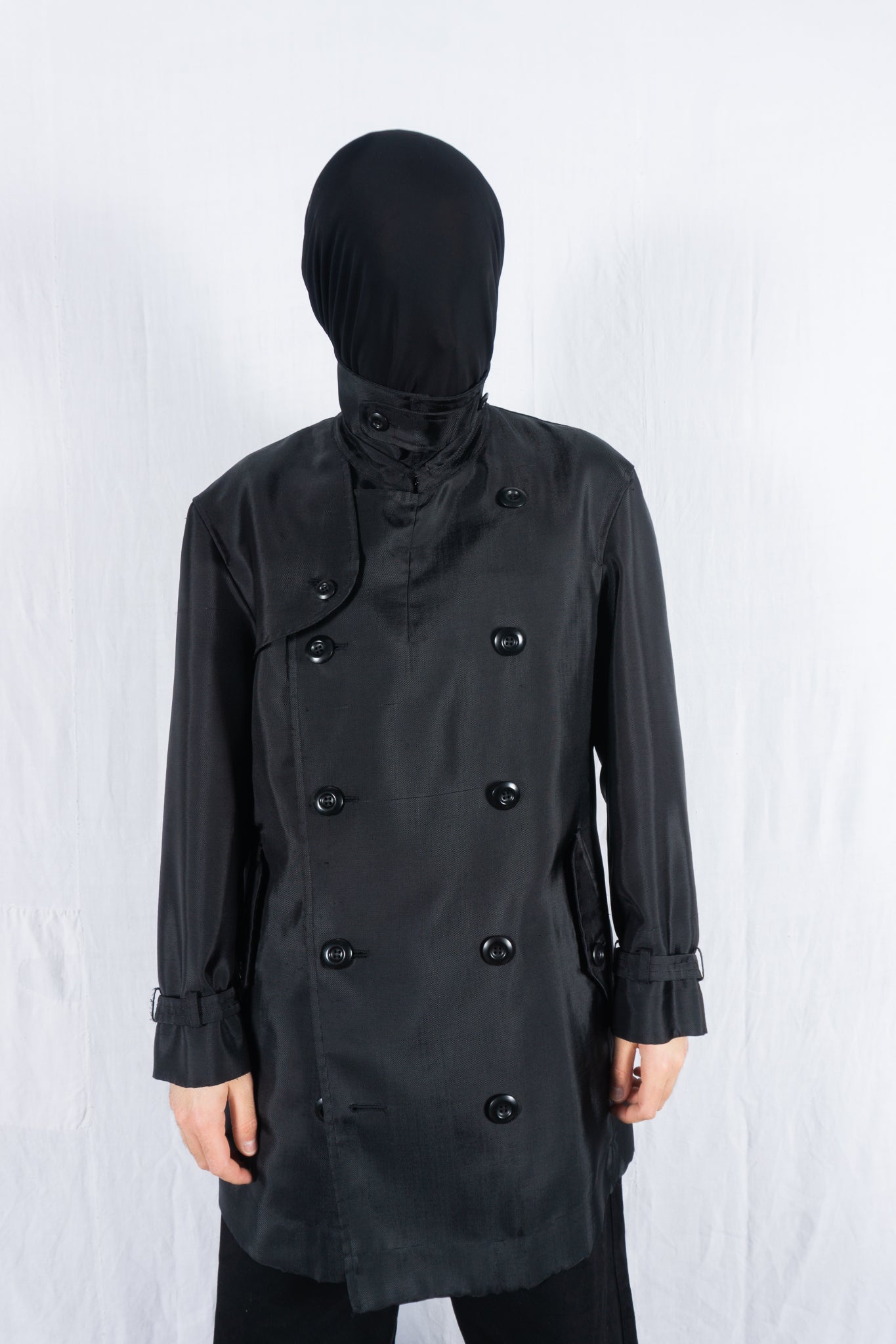 Issey Miyake Men A/W 1997 trench coat – back view | Recente Studio