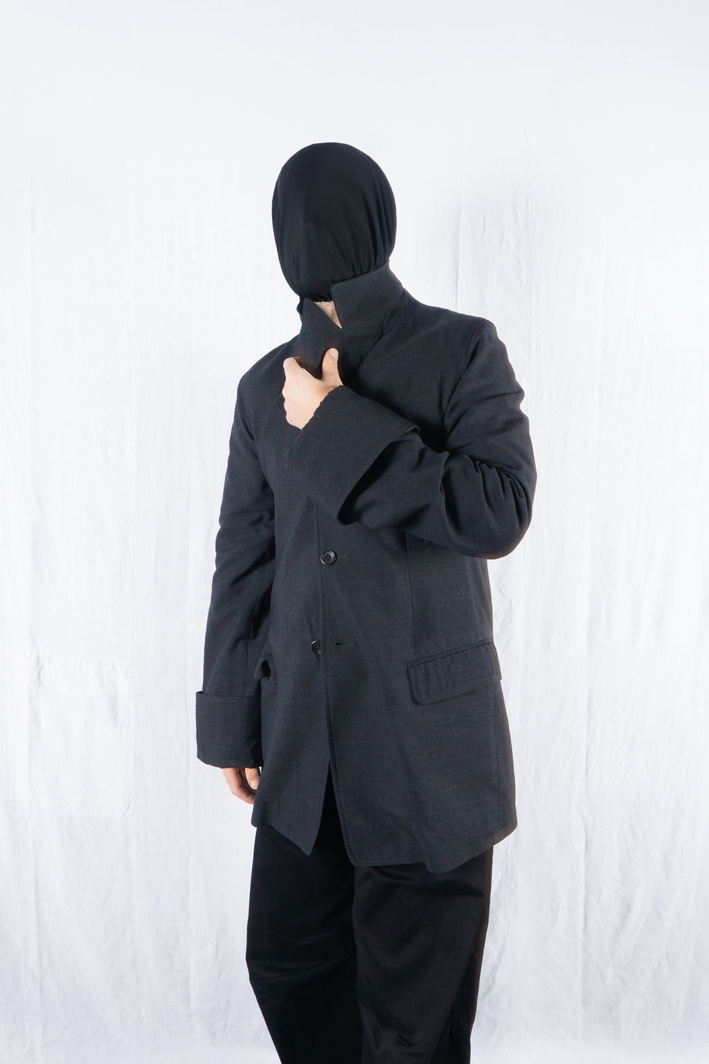 Maisons Masakï Matsushïma homme 2000s japandi jacket – closed front | Recente Studio