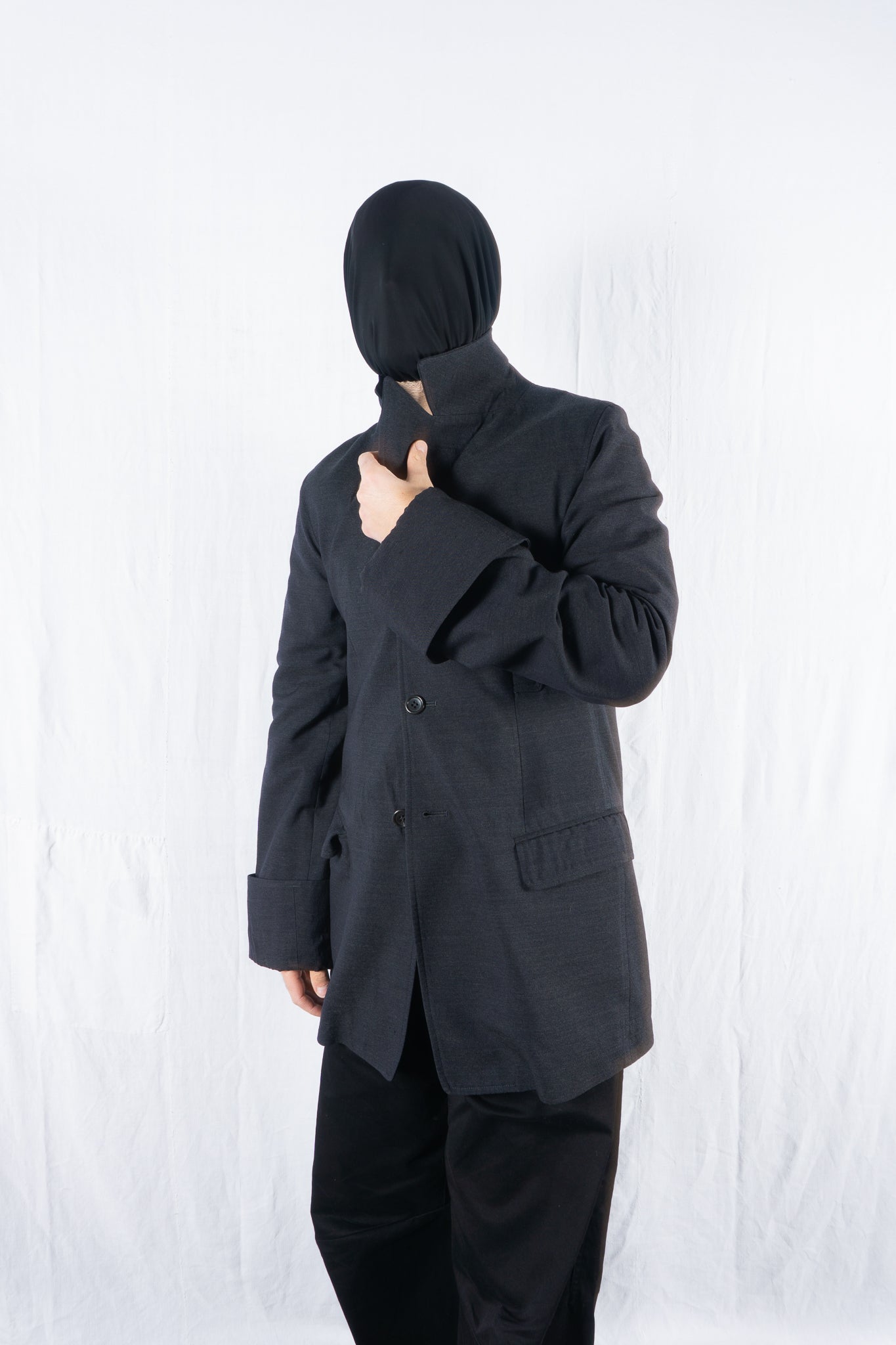Maisons Masakï Matsushïma homme 2000s japandi jacket – closed front | Recente Studio
