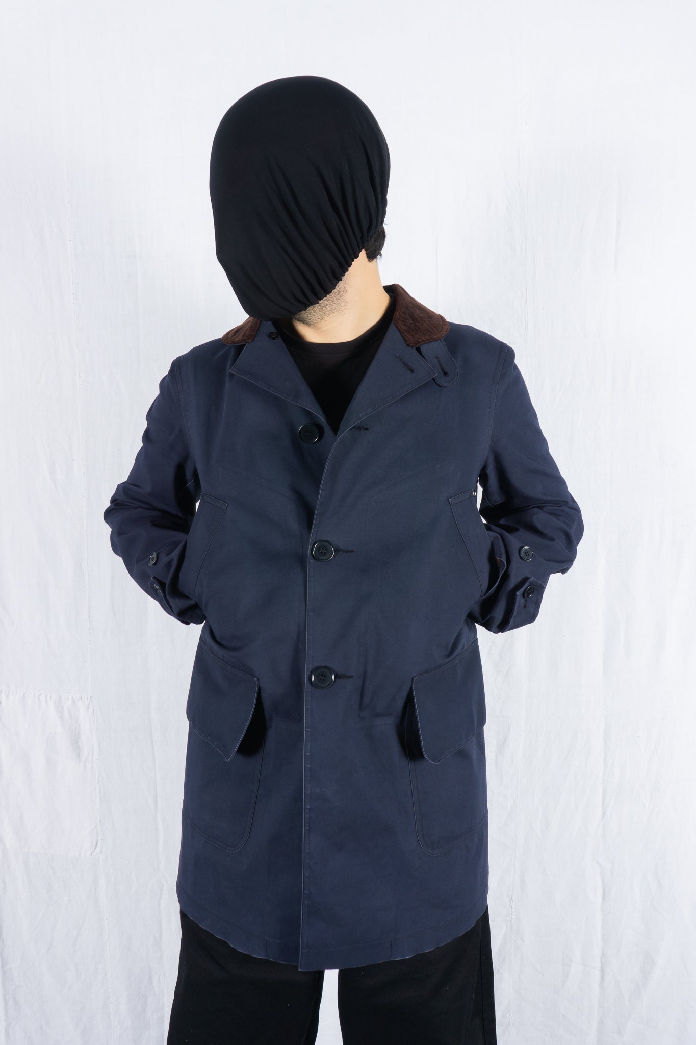 Junya Watanabe Man x Mackintosh S/S 2010 trench coat – front view | Recente Studio