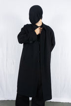 Yohji Yamamoto d’URBAN A.A.R. 1990s long coat – back view | Recente Studio