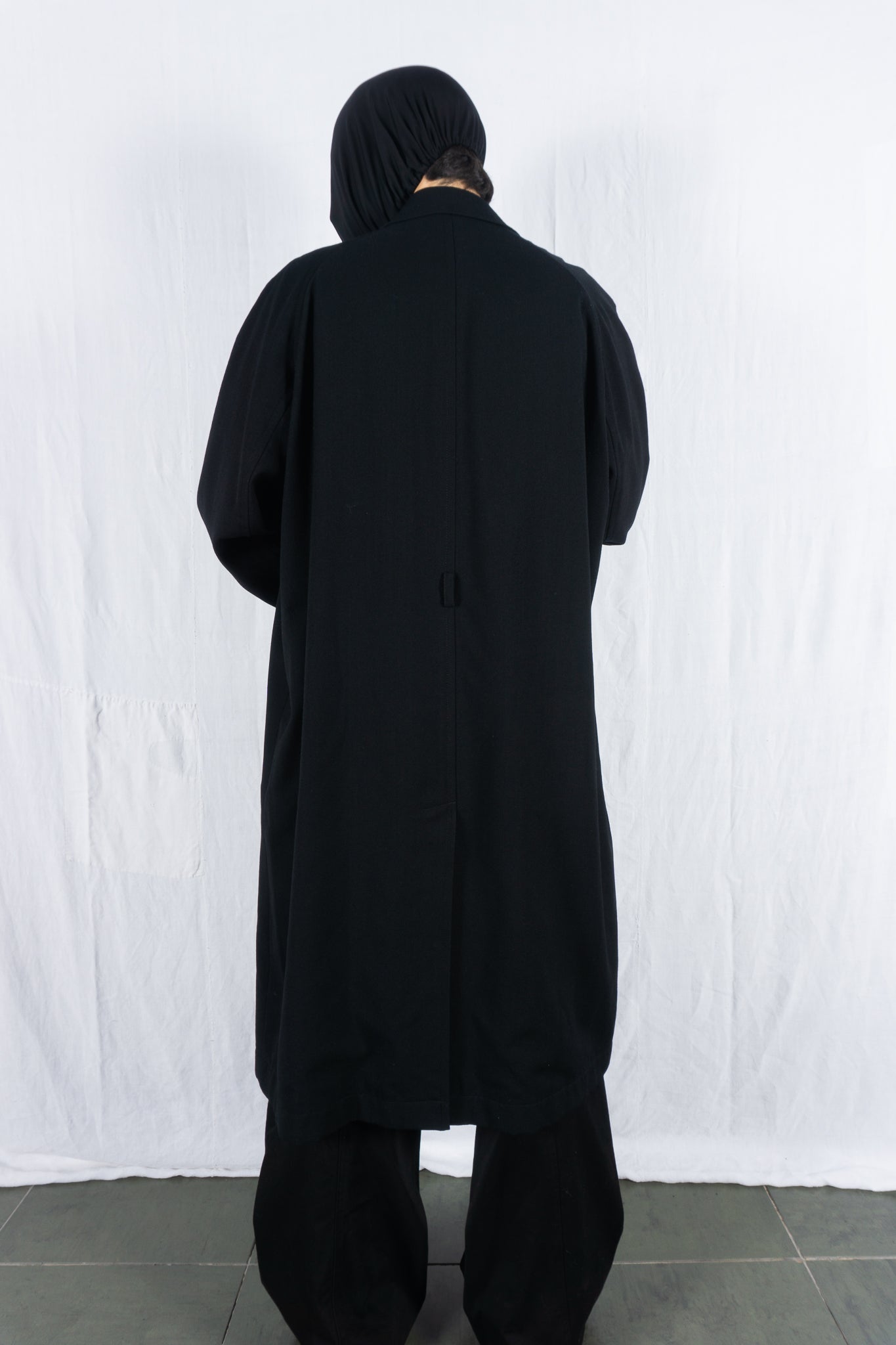Yohji Yamamoto d’URBAN A.A.R. 1990s long coat – full length | Recente Studio