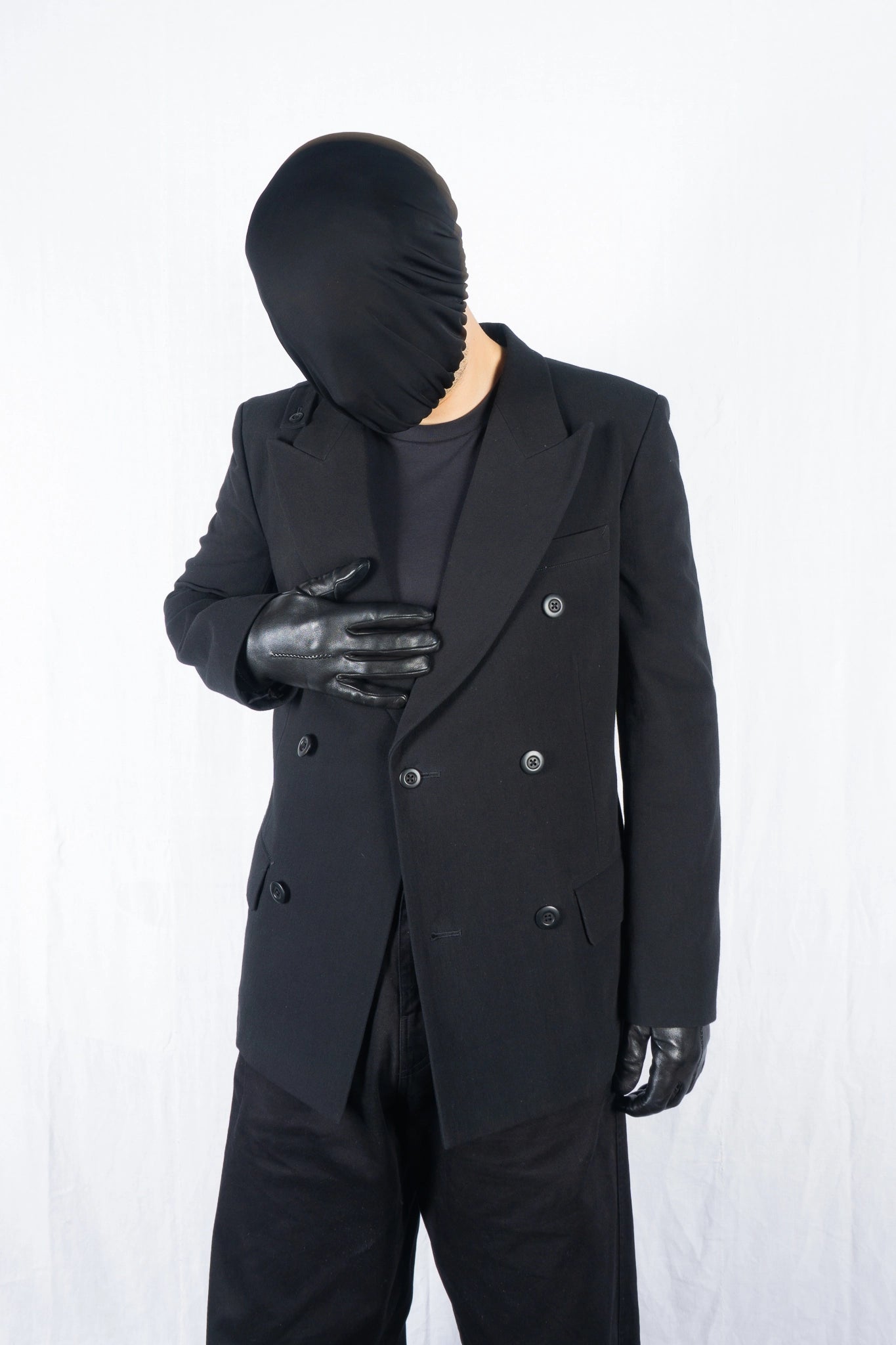 Yohji Yamamoto Pour Homme AW13 double-breasted jacket – lapel detail | Recente Studio