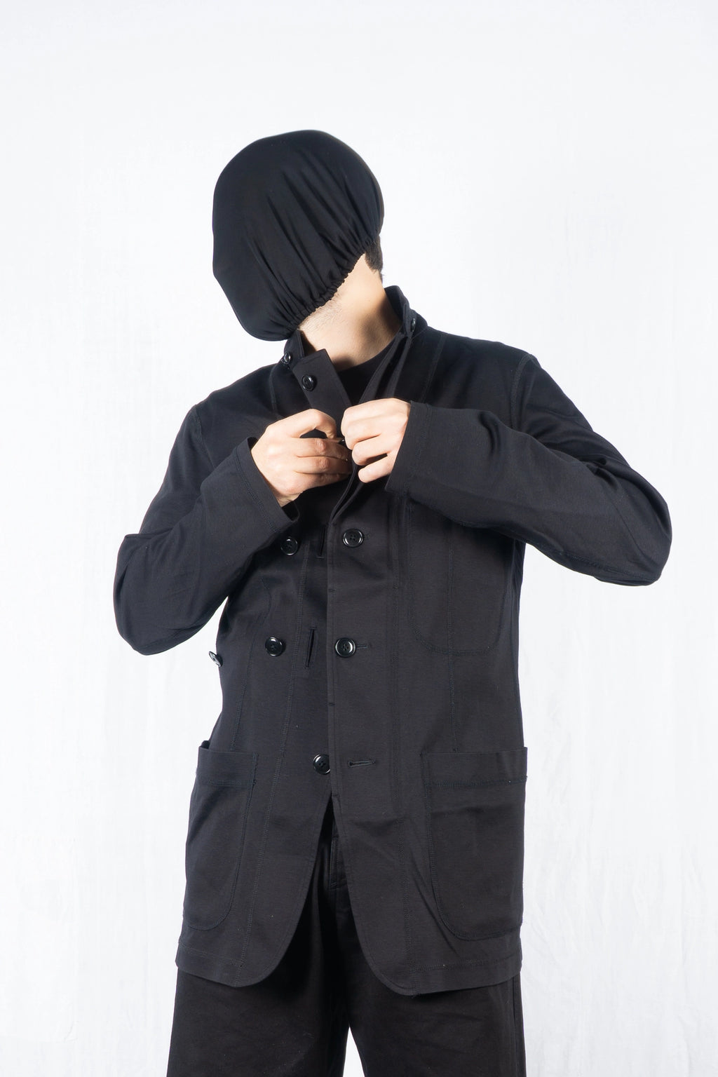 Yohji Yamamoto THE MEN 4.1 2010 multi-button jacket – side view | Recente Studio