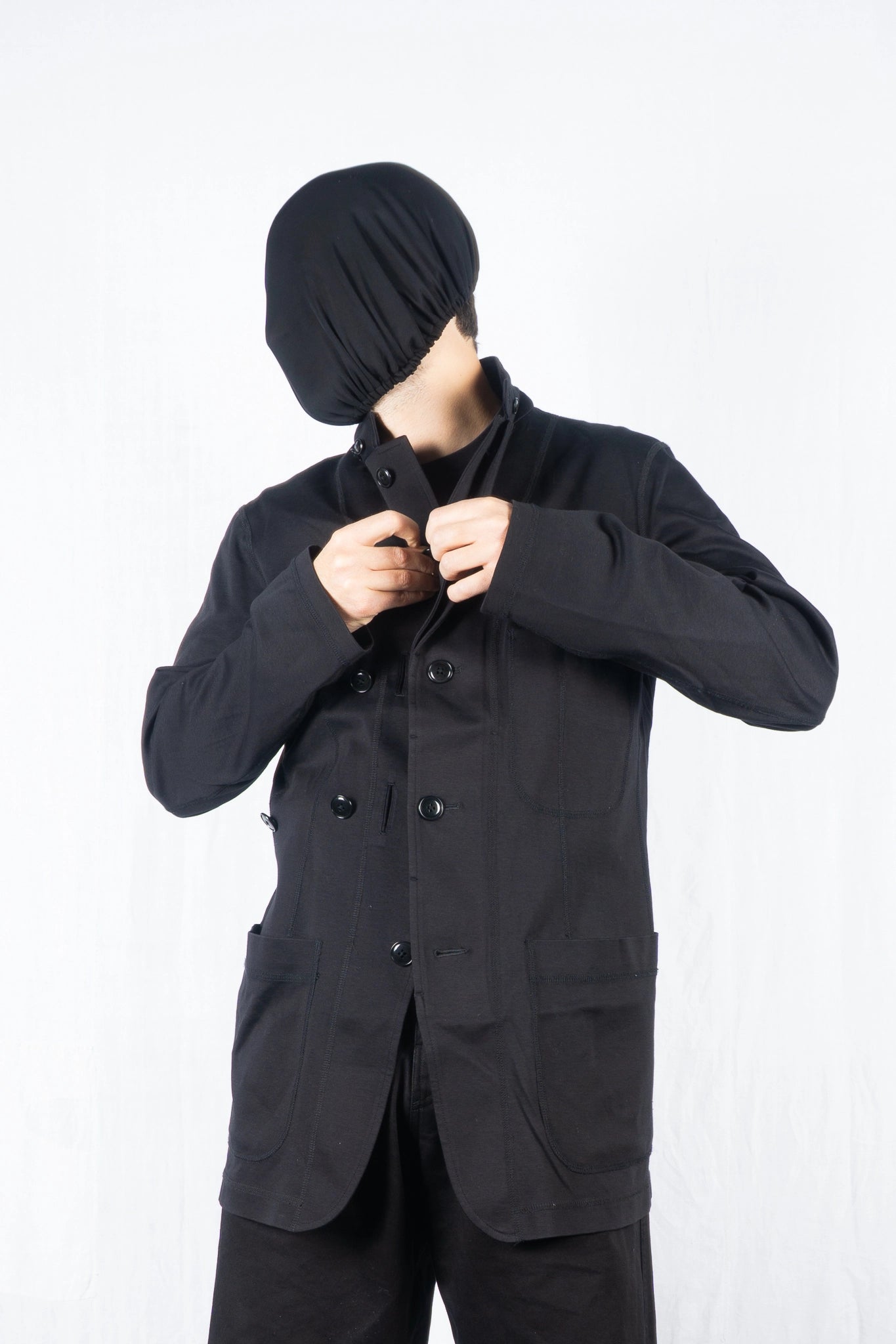 Yohji Yamamoto THE MEN 4.1 2010 multi-button jacket – side view | Recente Studio