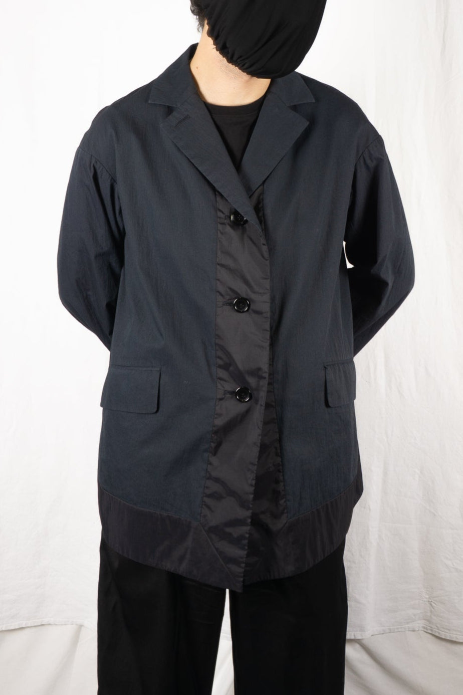 Issey Miyake Permanente 1990s work jacket – front view | Recente Studio