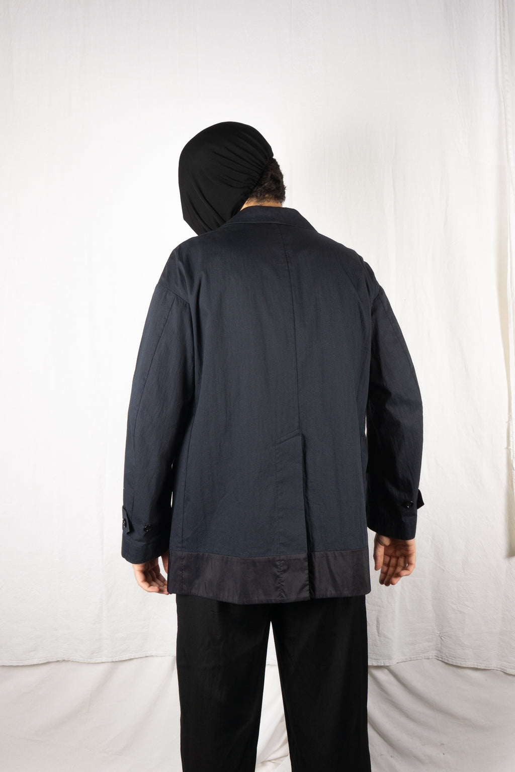 Issey Miyake Permanente 1990s work jacket – back view | Recente Studio