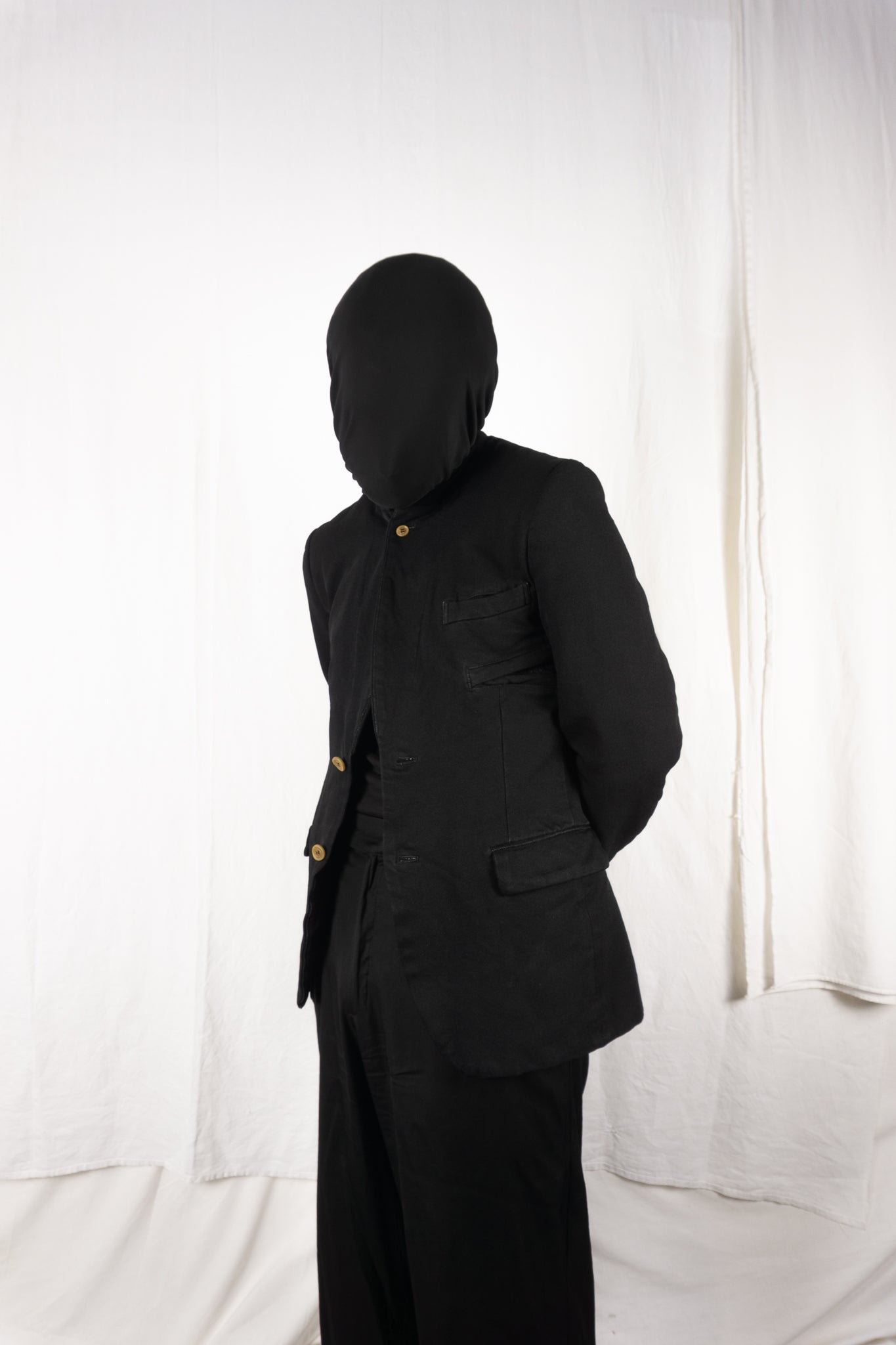 Comme des Garçons Homme Plus A/W 2005 horizontal zip jacket – collar detail | Recente Studio