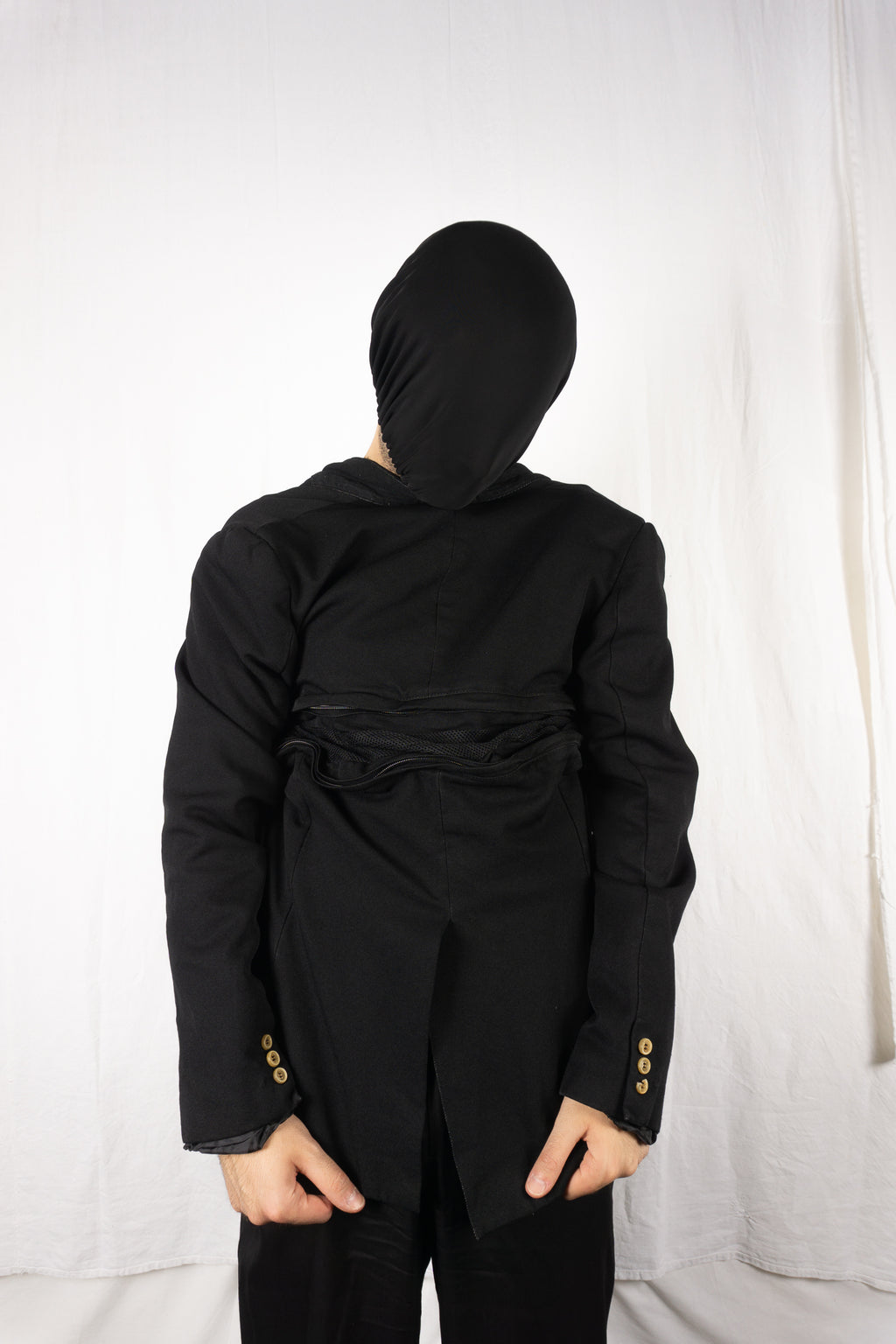 Comme des Garçons Homme Plus A/W 2005 horizontal zip jacket – pocket detail | Recente Studio