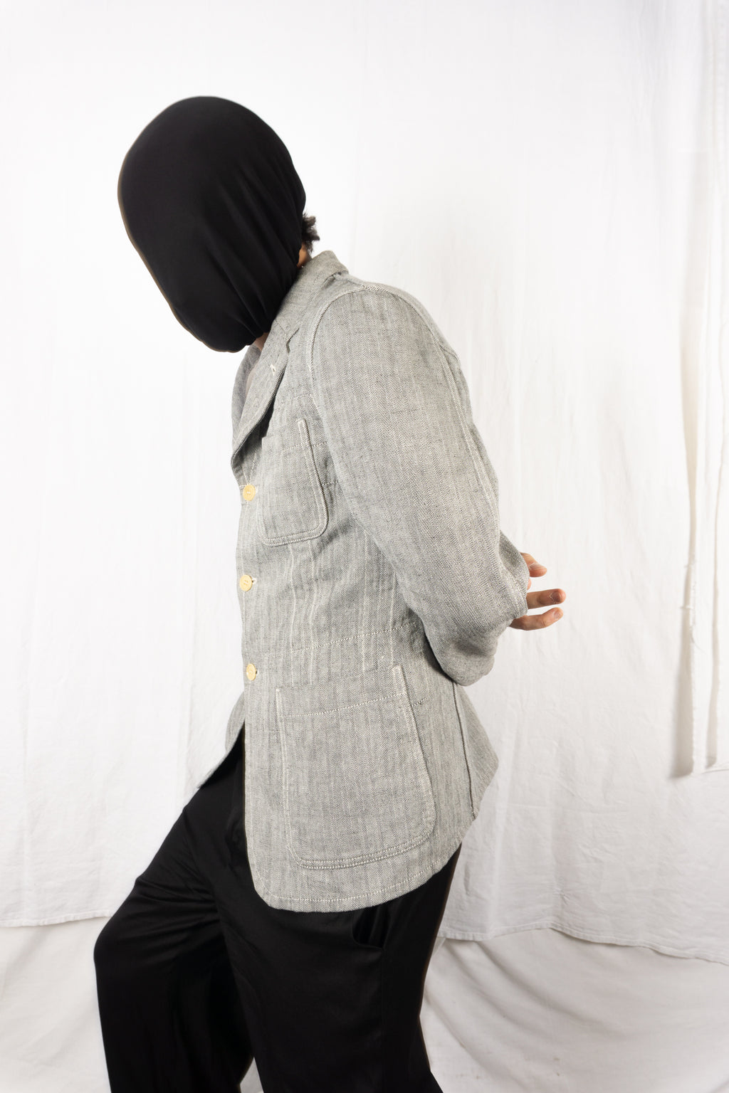 Comme des Garçons Homme Plus S/S 2004 reversible jacket – collar detail | Recente Studio