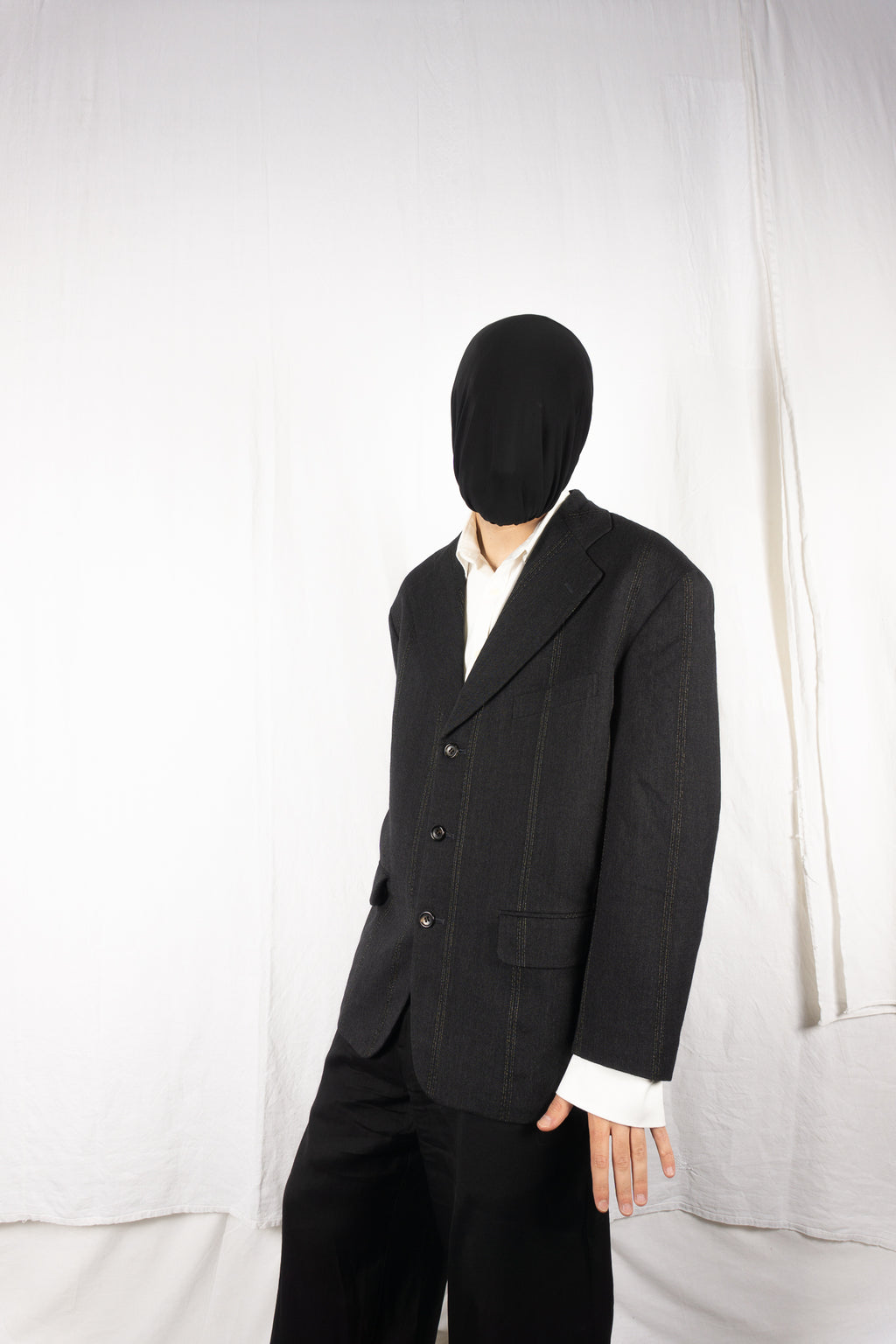Comme des Garçons Homme Plus AW85 oversize jacket – back view | Recente Studio