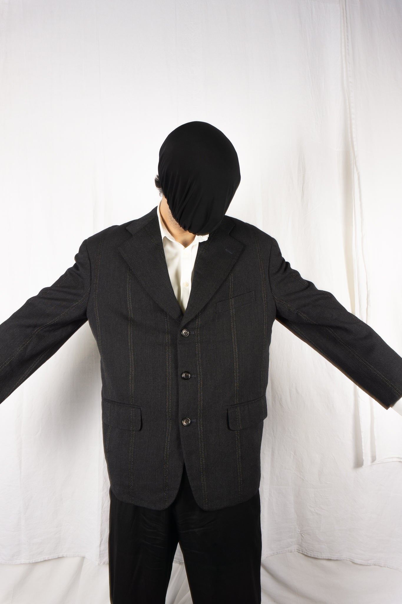 Comme des Garçons Homme Plus A/W 1985 oversize jacket – side view | Recente Studio
