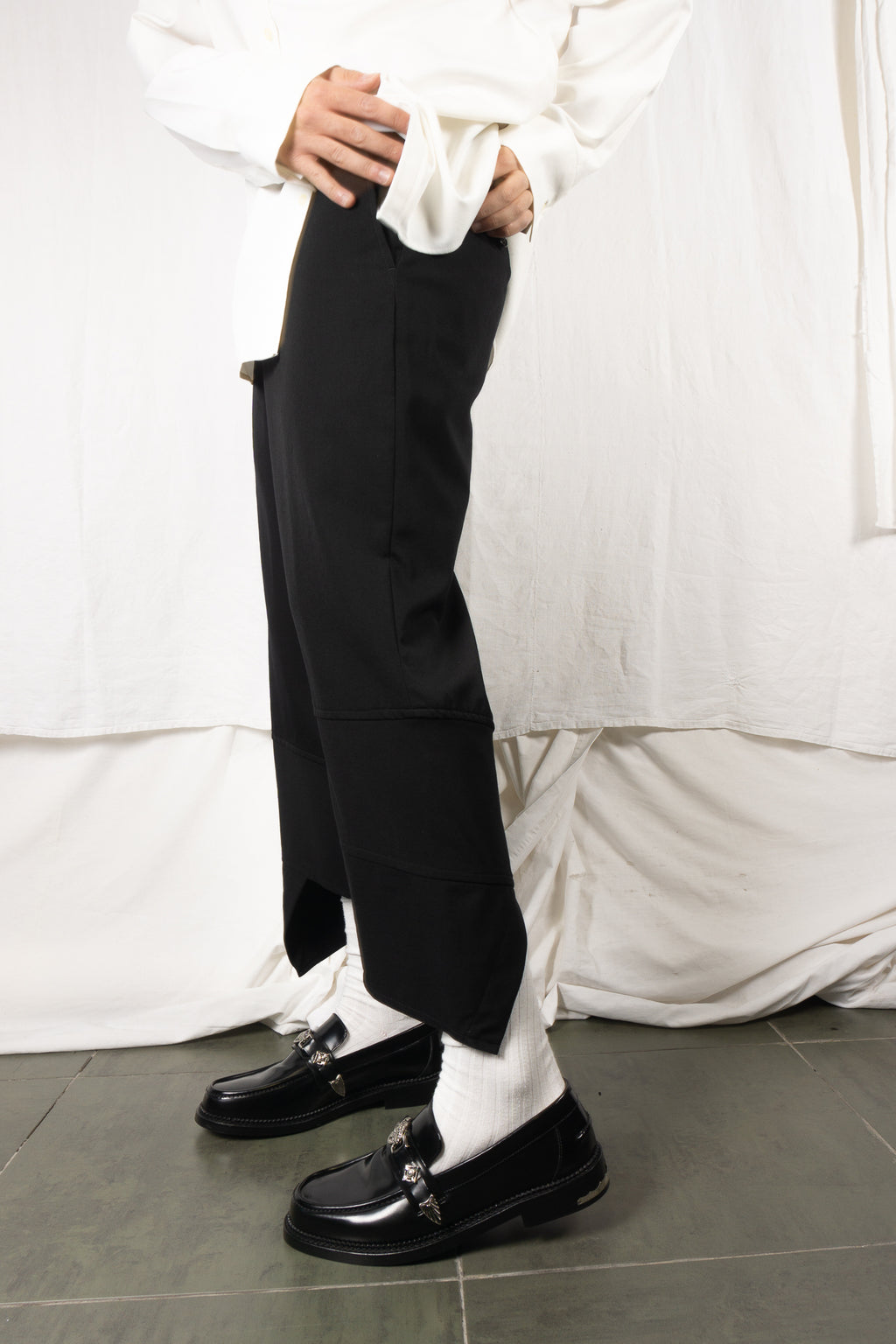 Comme des Garçons Homme Plus SS19 spiral pants – waist detail | Recente Studio