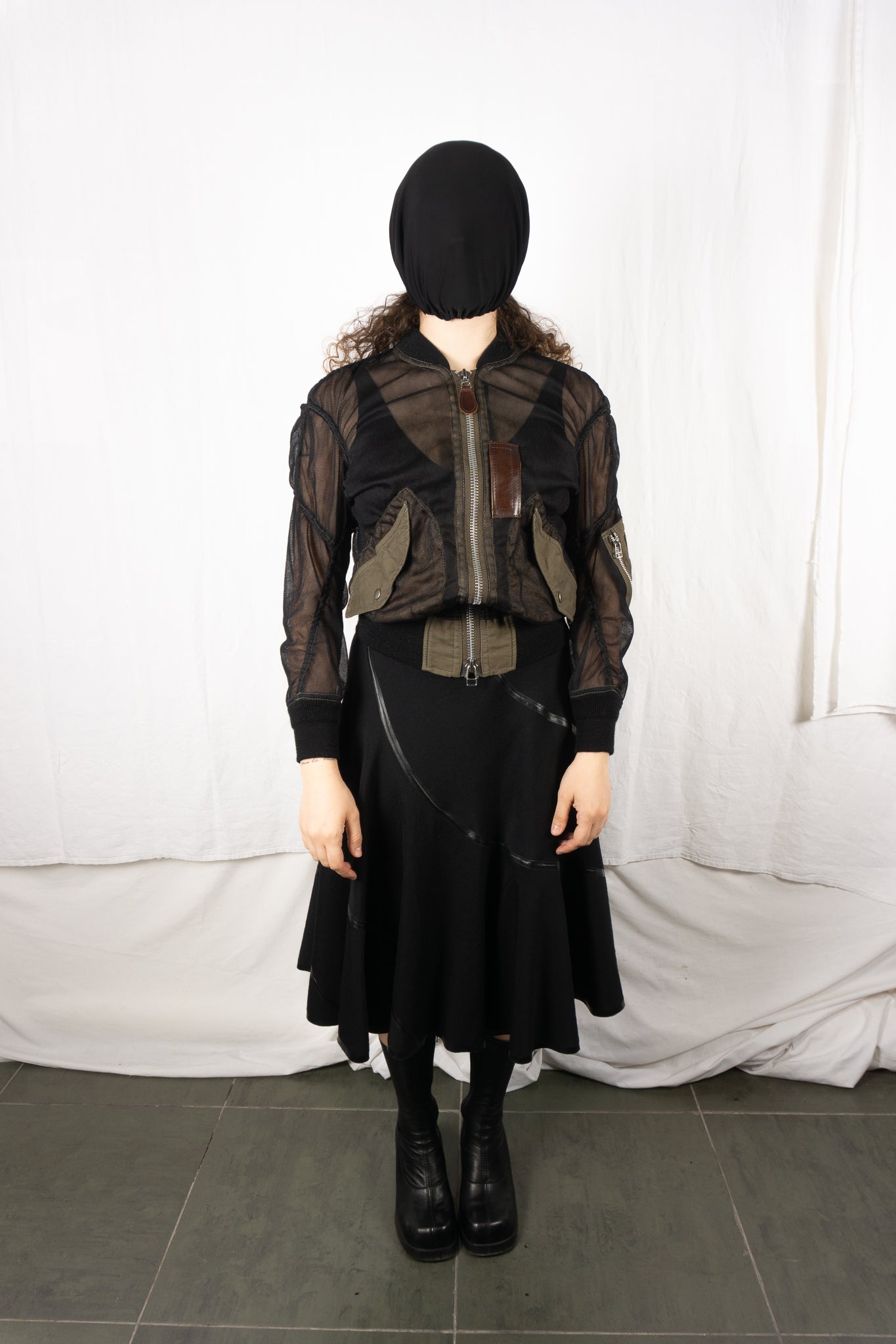 Junya Watanabe S/S 2012 transparent bomber jacket – back view | Recente Studio