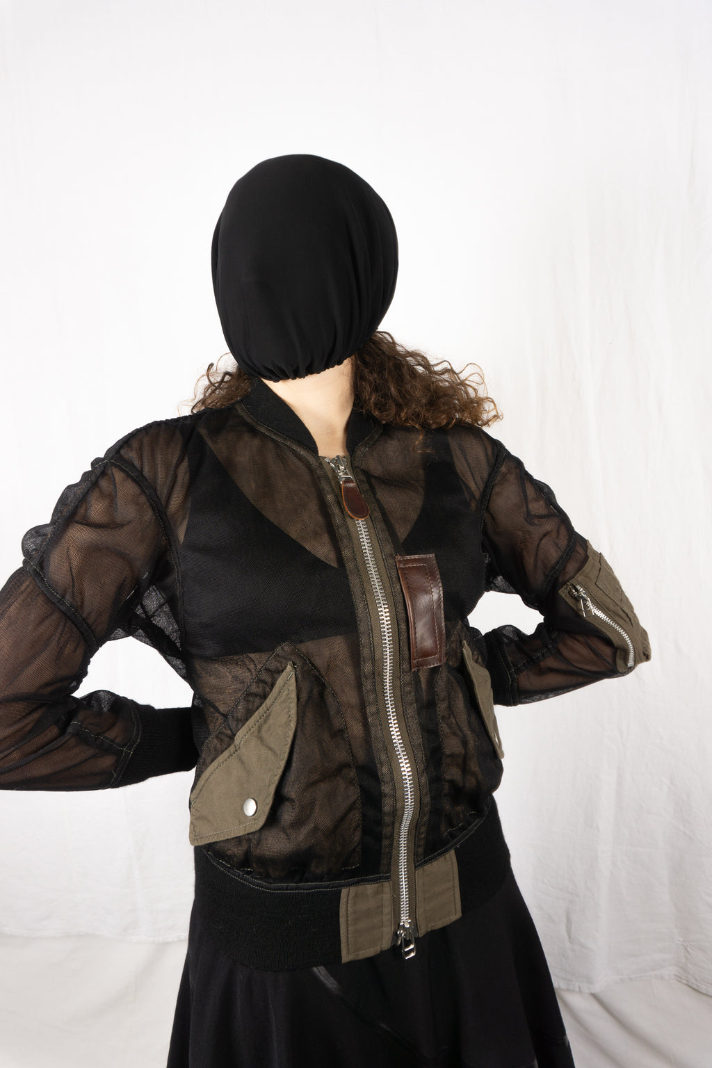 Junya Watanabe SS12 transparent bomber jacket – side view | Recente Studio