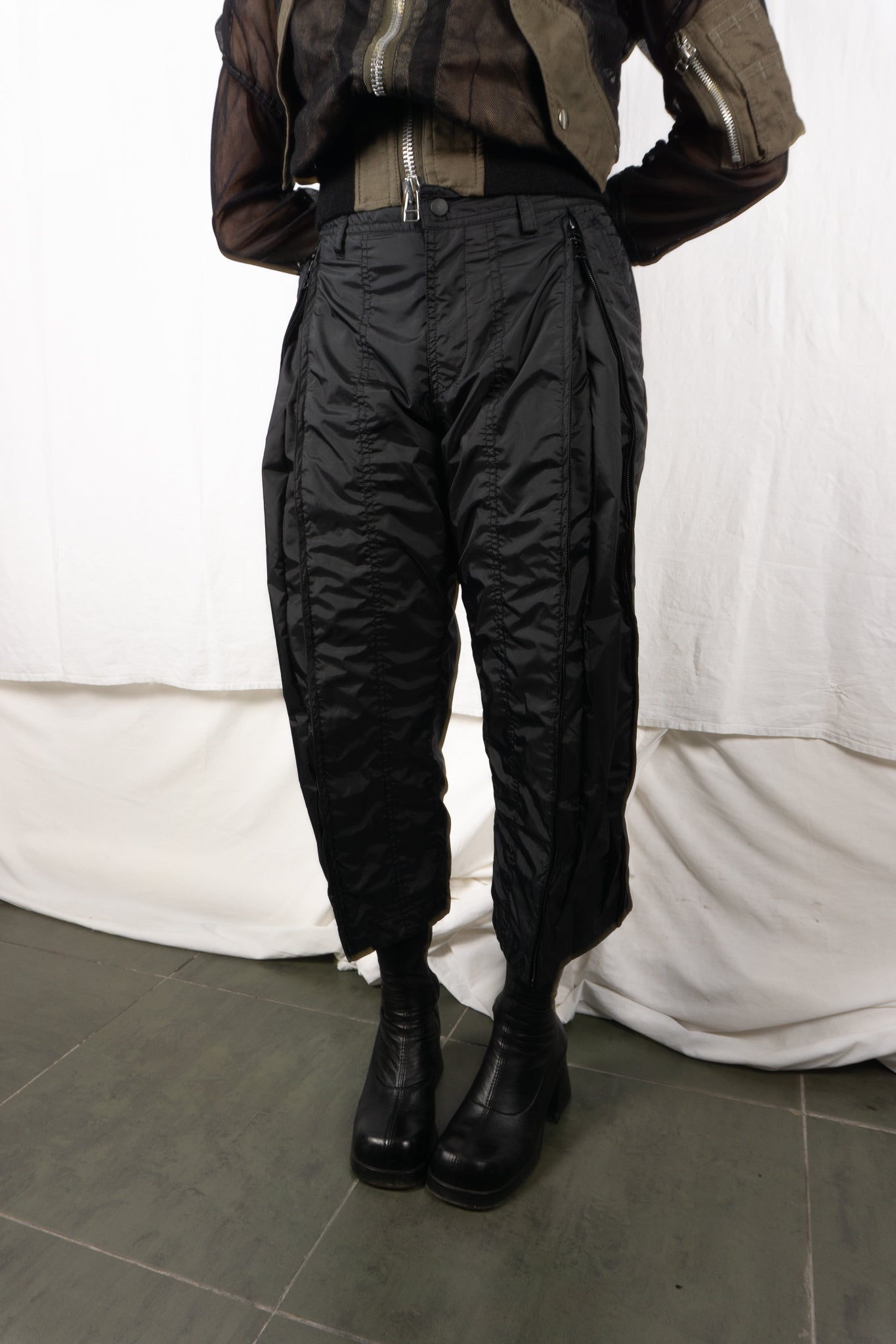 Issey Miyake 2000s parachute pants – back view | Recente Studio
